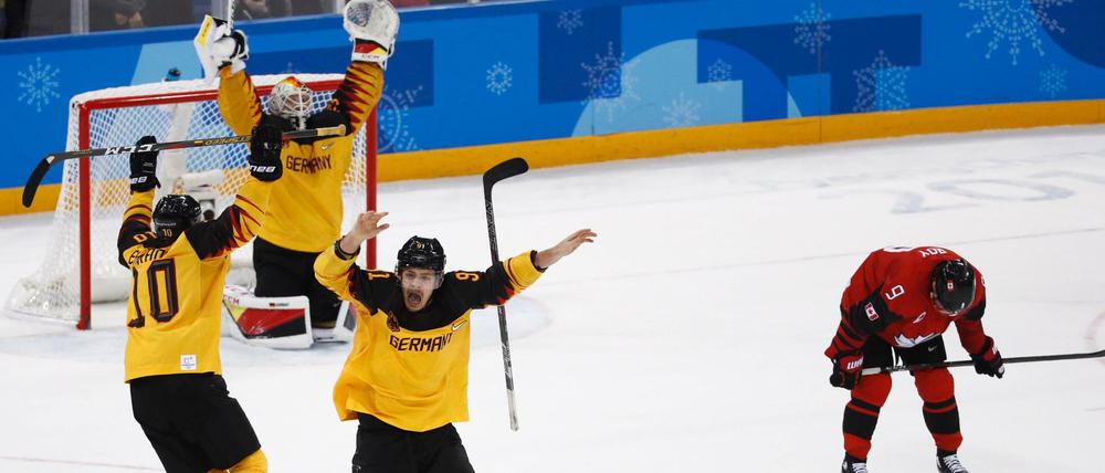 Abpfiff im Kwandong-Hockey-Zentrum von Gangneung. Und ein neues Miracle On Ice ist geschrieben.