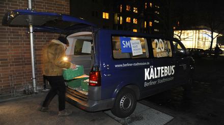 Wegen der Minustemperaturen ist in den kommenden Tagen ein zusätzlicher Kältebus in Berlin unterwegs. 