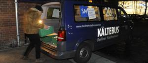 Wegen der Minustemperaturen ist in den kommenden Tagen ein zusätzlicher Kältebus in Berlin unterwegs. 