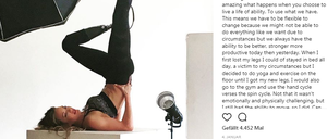 Para-Snowboarderin Amy Purdy hat über 270.000 Follower auf Instagram.