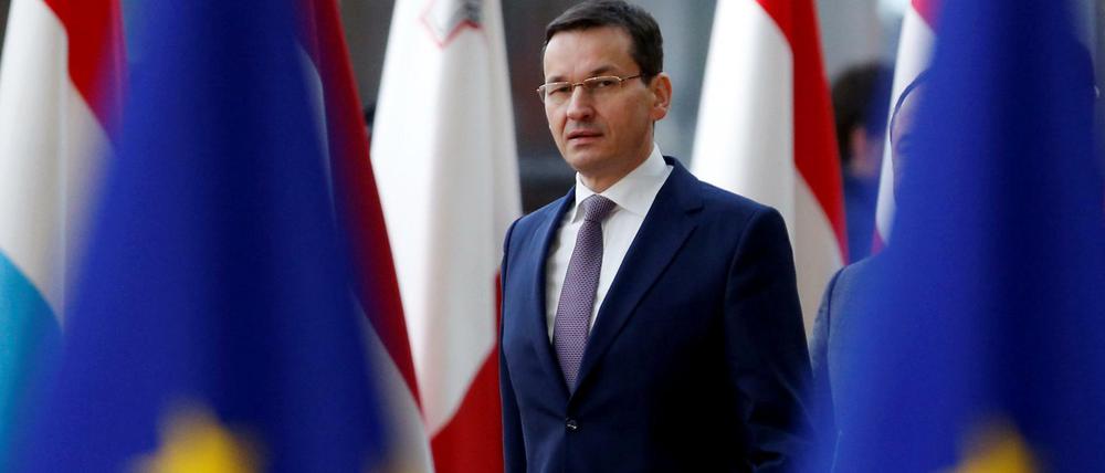 Der polnische Premierminister Mateusz Morawiecki in Brüssel. 