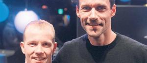 Gut drauf für Eurosport. Fabian Hambüchen (links) und Sven Hannawald. 