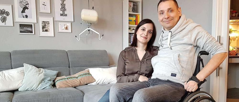 Vom Zucken zum Kinde. Karolin und Alf Leihe erwarten im Sommer Nachwuchs.