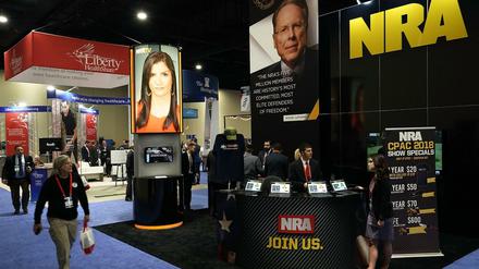 NRA-Stand auf einem Kongress konservativer Amerikaner in Maryland.