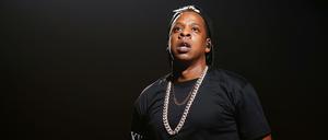 Der Rapper Jay-Z bei seinem Konzert in Paris 2017.