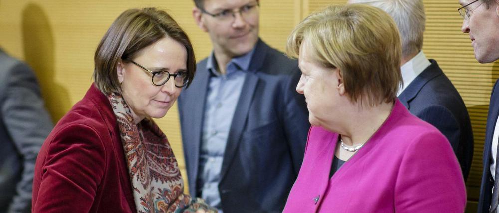 Die Neue und die Chefin. In den Koalitionsverhandlungen war Annette Widmann-Mauz (links) noch für Gesundheitspolitik zuständig.