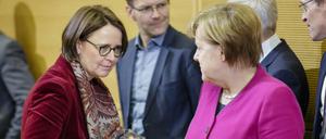 Die Neue und die Chefin. In den Koalitionsverhandlungen war Annette Widmann-Mauz (links) noch für Gesundheitspolitik zuständig.