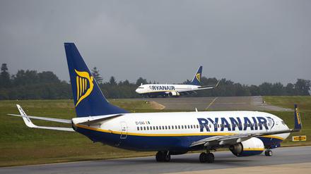 Bald auch in Tegel. Ryanair-Maschinen auf dem Rollfeld.