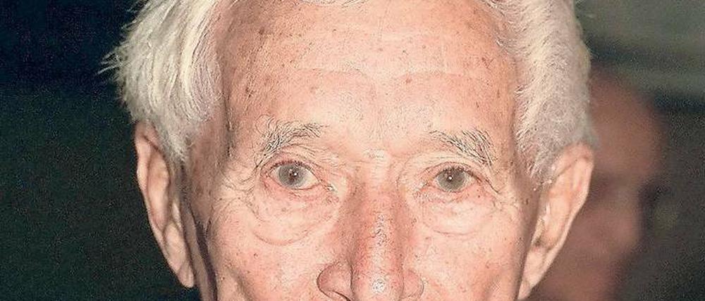Ernst Jünger im hohen Alter.
