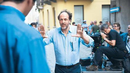 Der italienische Regisseur Luca Guadagnino, Jahrgang 1971, am Set.