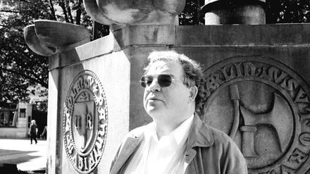 Günter Stahn in dem von ihm mitgestalteten Nikolaiviertel.