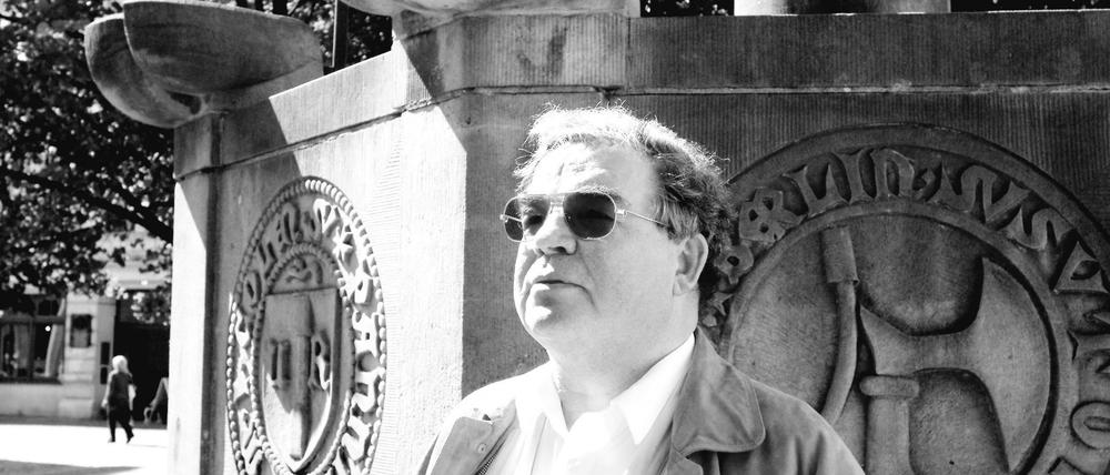 Günter Stahn in dem von ihm mitgestalteten Nikolaiviertel.