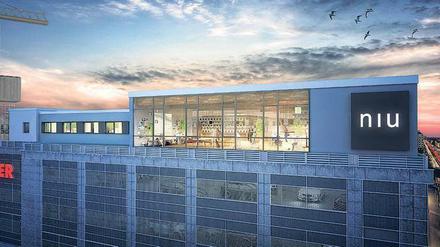 Auf dem obersten Parkdeck des Ring-Centers in Lichtenberg soll das vermutlich weltweit erste Hotel in Modulbauweise an einem solchen Platz entstehen.