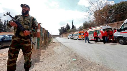 Ungenutzter Übergang. Bisher trauen sich die Einwohner nicht, Ost-Ghouta zu verlassen.