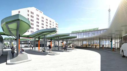 Ein zweistöckiges Terminal mit viel Glas soll entstehen. Auch die Kapazität für die Busabfertigung wird erweitert.