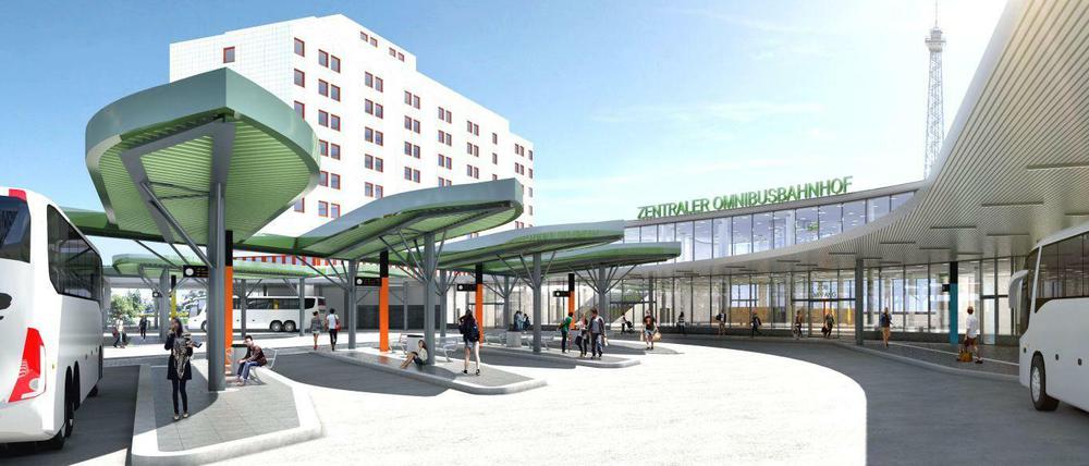 Ein zweistöckiges Terminal mit viel Glas soll entstehen. Auch die Kapazität für die Busabfertigung wird erweitert.