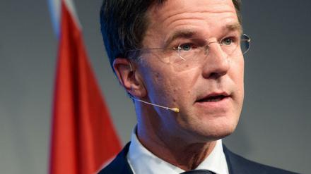Der niederländische Regierungschef Mark Rutte am Freitag in Berlin.