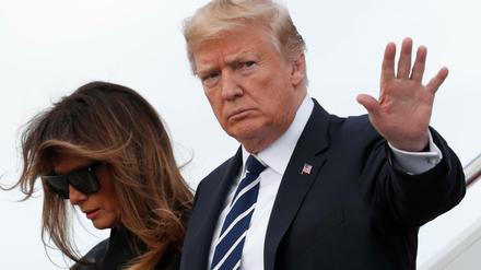 US-Präsident Donald Trump und First Lady Melania Trump am Freitag in Florida.