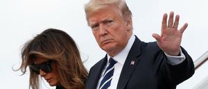 US-Präsident Donald Trump und First Lady Melania Trump am Freitag in Florida.