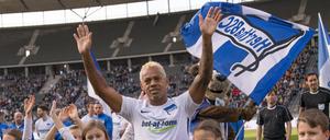 Marcelinho bei seinem Abschiedsspiel im Olympiastadion. Der Brasilianer liegt mit Verdacht auf Schlaganfall im Krankenhaus. 