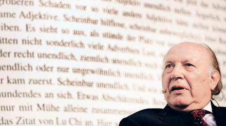 Der ungarische Literaturnobelpreisgewinner Imre Kertész, der im März 2016 starb.