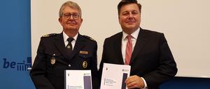 Erstmals waren der amtierende Polizeipräsident und Innensenator Andreas Geisel am Freitag aufgetreten.