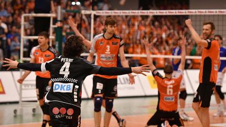 In der Vorsaison jubelten die Volleys im Bundesliga-Finale gegen Friedrichshafen. Jetzt treffen die beiden Teams in der Champions League aufeinander. 