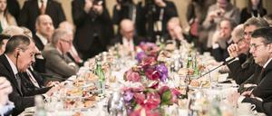 Deutsche und russische Unternehmer trafen sich in München mit den Außenministern Lawrow und Gabriel.