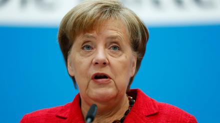 Angela Merkel in der CDU-Zentrale in Berlin.