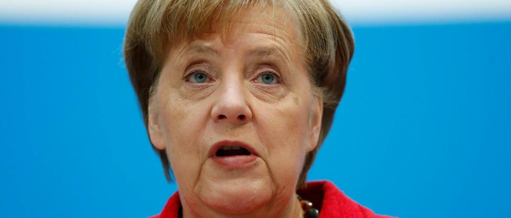 Angela Merkel in der CDU-Zentrale in Berlin.