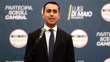 Luigi Di Maio, Spitzenkandidat der Fünf-Sterne-Bewegung. 