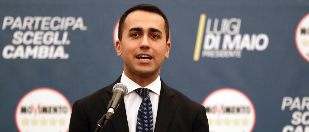 Luigi Di Maio, Spitzenkandidat der Fünf-Sterne-Bewegung.