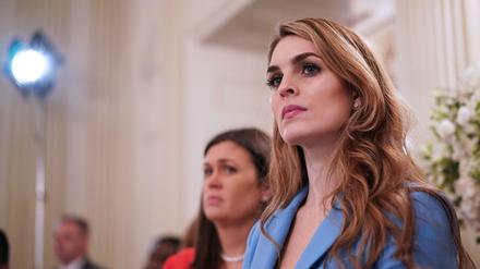 Abgang: Hope Hicks (rechts) verlässt das Weiße Haus.