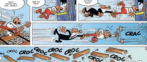 „Mortadelo y Filemón“ - so heißen Clever und Smart im Original. Hier eine Szene aus Band 2.