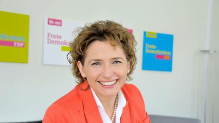 FDP-Generalsekretärin Nicola Beer will den öffentlich-rechtlichen Rundfunk deutlich verkleinern.
