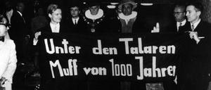 Studenten an der Uni Hamburg, 1967.