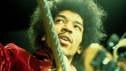 Jimi Hendrix bei einem Konzert 1969