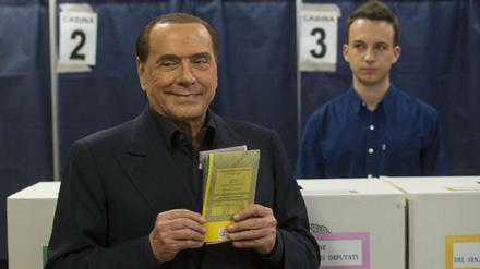 Wieder dabei: Silvio Berlusconi kann nicht gewählt werden - aber seine Partei. 