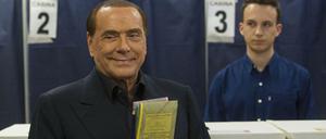 Wieder dabei: Silvio Berlusconi kann nicht gewählt werden - aber seine Partei.