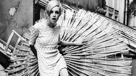 Das britische Topmodel Twiggy.