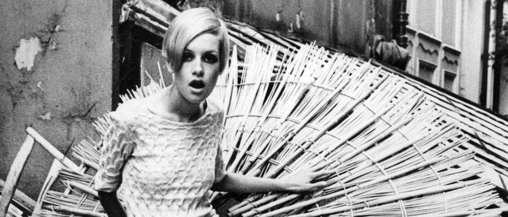 Das britische Topmodel Twiggy.