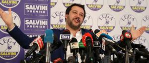 Matteo Salvini, Parteivorstand der rechtspopulistischen Lega Nord.