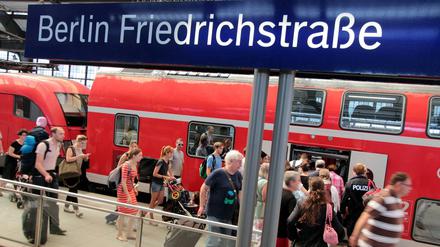 Der Bahnhof Friedrichstraße.