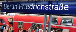 Der Bahnhof Friedrichstraße.