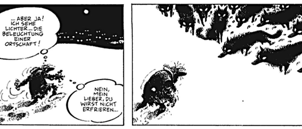 Ein Strip aus „Schwarze Gedanken“.