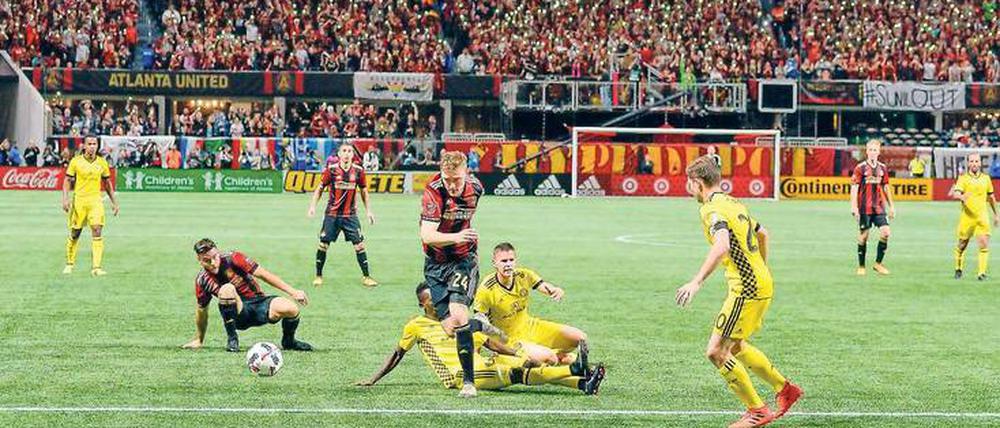 Kevin Kratz hat für Eintracht Braunschweig 19 Spiele in der Bundesliga bestritten. Seit 2017 trägt der 31-Jährige das Trikot des Atlanta United FC.