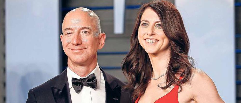 Jeff Bezos mit seiner Frau MacKenzie. Die beiden haben 1993 geheiratet.