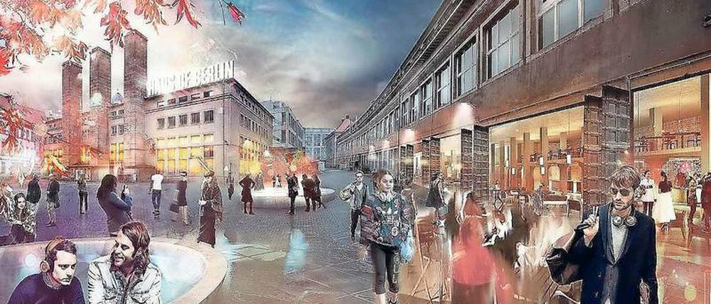 Junges Leben in der Alten Münze. Pläne und Simulationen gab es schon viele, doch jetzt wird’s konkret am Nikolaiviertel.