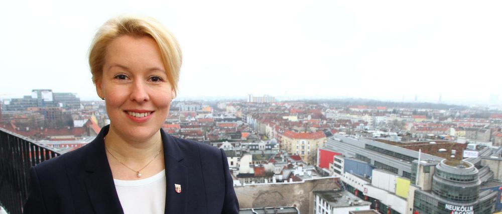 Franziska Giffey, die Bezirksbürgermeisterin von Berlin-Neukölln