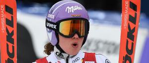 Knapp am Sieg vorbei: Viktoria Rebensburg nach ihrem Rennen in Ofterschwangen.